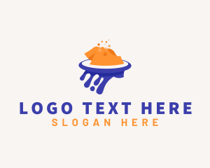 Laundromat - Shirt Printing Paint logo design