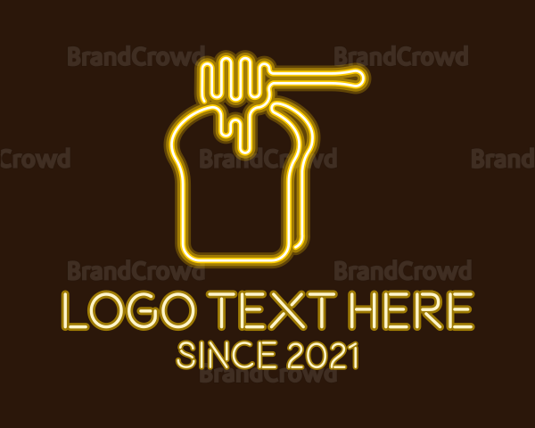 Neon Honey Toast Logo