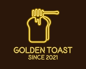 Toast - Neon Honey Toast logo design