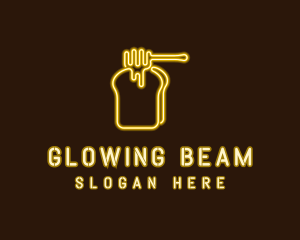 Neon Honey Toast  logo design