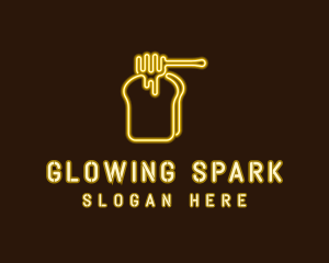 Neon Honey Toast  logo design