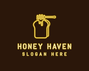 Neon Honey Toast  logo design