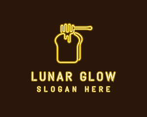 Neon Honey Toast  logo design