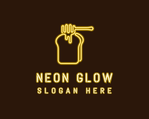 Neon Honey Toast  logo design