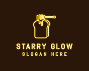 Neon Honey Toast  logo design