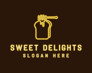 Neon Honey Toast  logo design