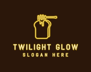 Neon Honey Toast  logo design