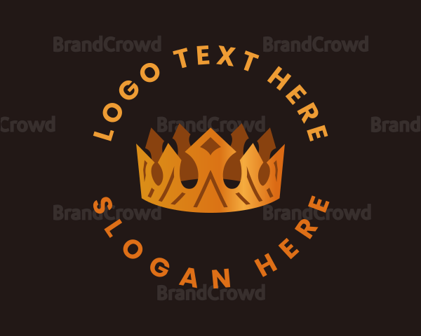 Gold Crown Ornament Logo