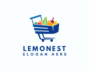 Homemade - Food Grocery Cart logo design