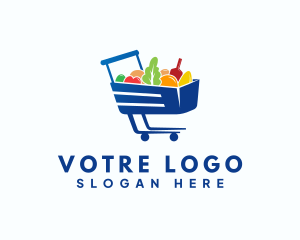 Market - Food Grocery Cart logo design