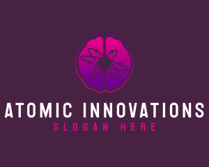 Machine Computer Brain logo design