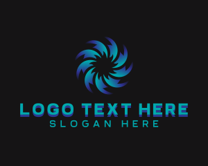 Fan - Motion Cyber Technology logo design