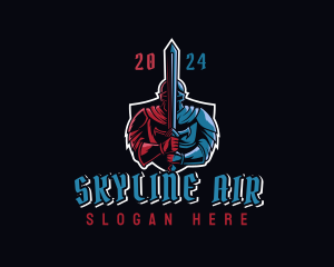 Sword - Knight Warrior Gaming logo design