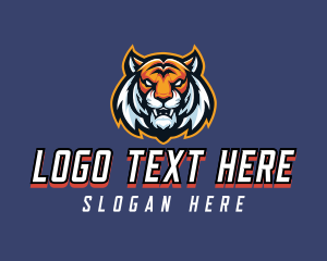 League - Tiger Game Varsity logo design