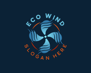 Ventilation Wind Propeller logo design