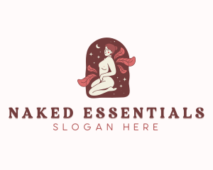 Sexy Naked Woman  logo design