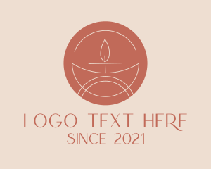 Souvenir - Spa Candle Badge logo design