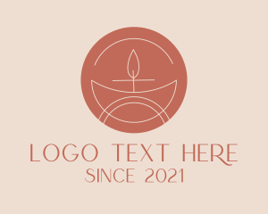 Handcraft - Spa Candle Badge logo design