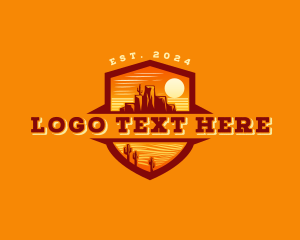 Rustic - Canyon Sunset Desert logo design