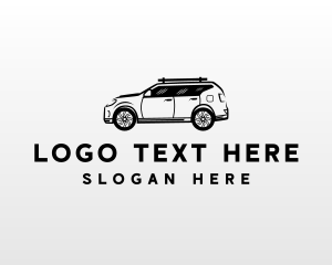 SUV Car Transportation Logo