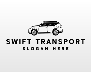 SUV Car Transportation logo design