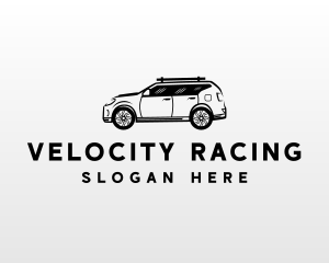 SUV Car Transportation logo design