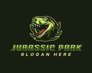 Wild Jurassic Dinosaur  logo design