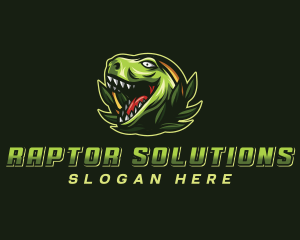 Wild Jurassic Dinosaur  logo design