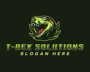 Wild Jurassic Dinosaur  logo design