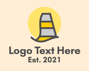 Road Safety - Construction Traffic Cone logo design