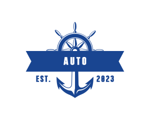 Sea Ferry Anchor Wheel Logo