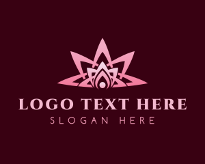 Relaxing - Pink Lotus Spa logo design