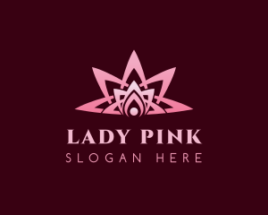 Pink Lotus Spa logo design