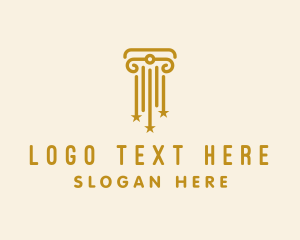 Investor - Elegant Star Column logo design