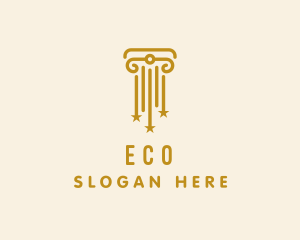 Elegant Star Column Logo
