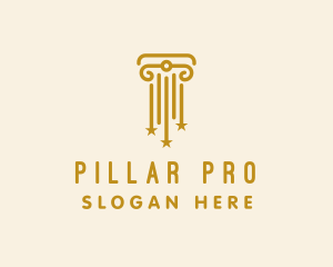 Elegant Star Column logo design