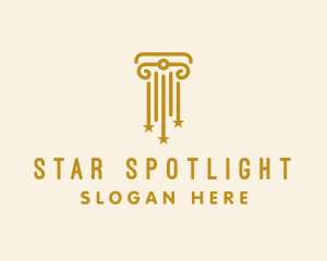 Elegant Star Column logo design