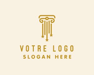 Star - Elegant Star Column logo design