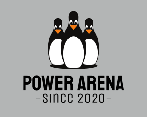 Arena - Penguin Bowling Pin logo design