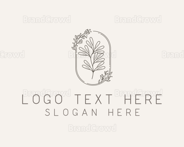 Natural Leaf Ornament Logo