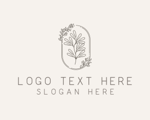 Flower Shop - Natural Leaf Ornament logo design