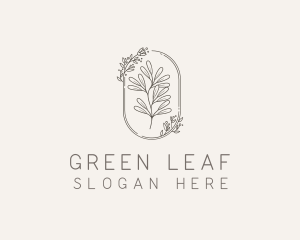 Natural Leaf Ornament logo design