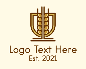 Harvest - Wheat Harvest Emblem logo design