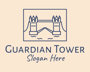 London Tower Bridge  logo design