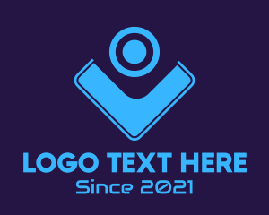 Online Stream - Webcam Tech Gadget logo design