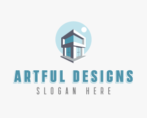 Villa Interior Designer logo design