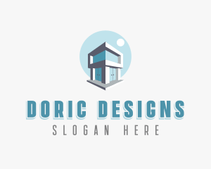 Villa Interior Designer logo design