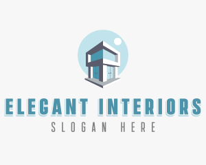 Villa Interior Designer logo design