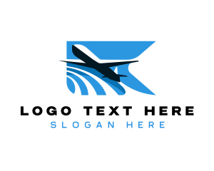 Vacation - Plane Travel Flight logo design