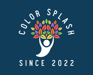 Colorful Spa Tree logo design